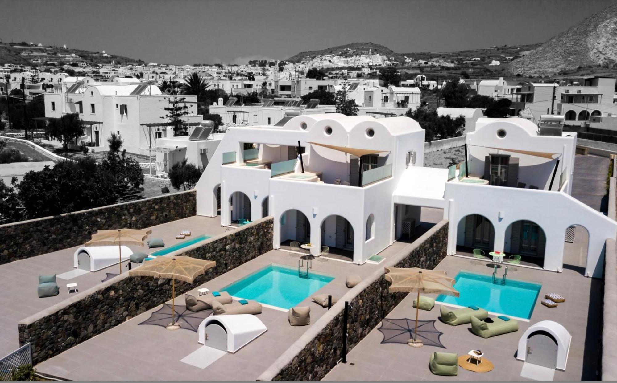 Modern Dome Homes Of Santorini Perissa  Eksteriør billede